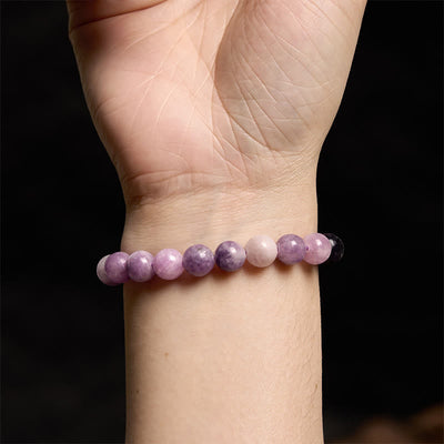 Foviel Purple Mica Stone Positive Bracelet