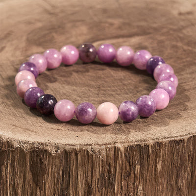 Bracelet positif en pierre de mica violet Foviel