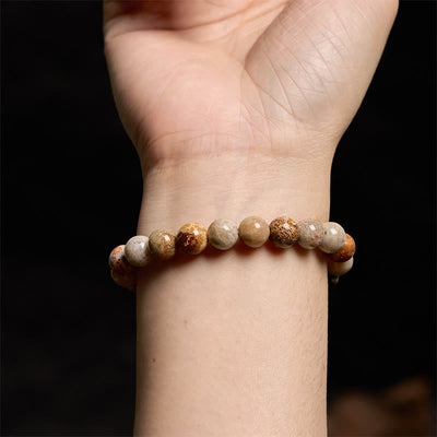 Bracelet de compassion en corail fossile Foviel