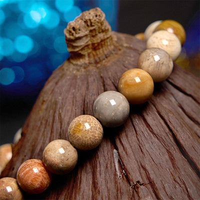 Bracelet de compassion en corail fossile Foviel