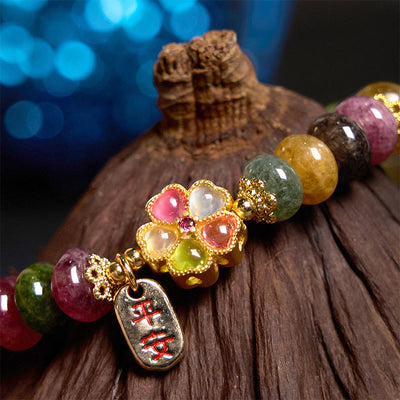 Foviel Turmalin Jade Sicher und gut Liebe Armband