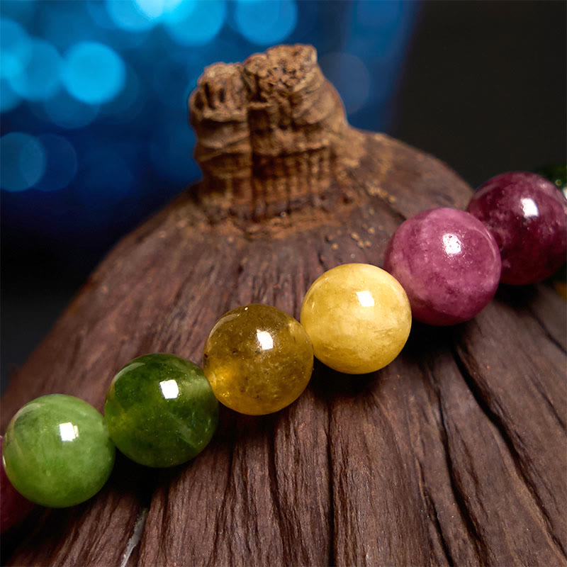 Foviel Turmalin Weisheit Blumenarmband