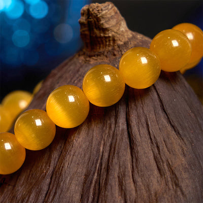 Foviel Cat's Eye Chrysoberyl Flower Love Bracelet