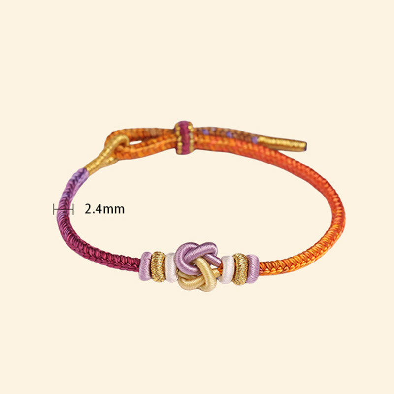 Foviel Colorful String Heart Knot Protection Braided Bracelet