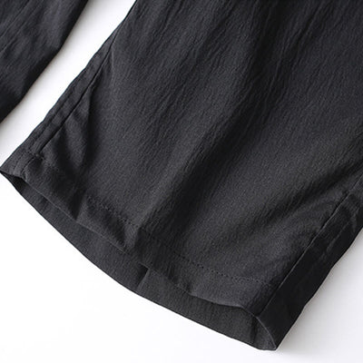 Buddha Stones 2Pcs Tang Suit Traditional Frog-Button Men's Long Sleeve Shirt Pants Clothing Set - image 13