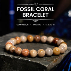 Bracelet de compassion en corail fossile Foviel