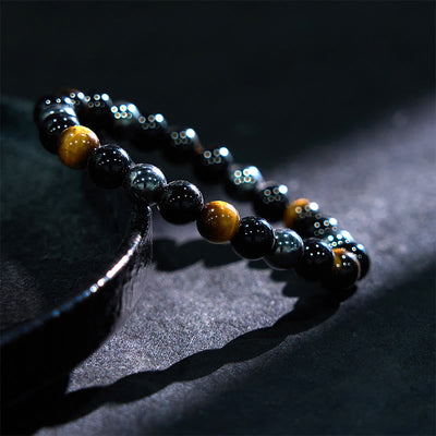 Buddha Stones "Sending You Power and Protection" Tiger's Eye Bracelet Includes Gift Message Card - image 3