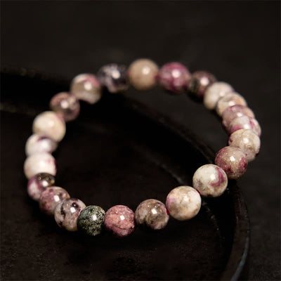 Bracelet d'équilibre en tourmaline fleur de prunier Foviel