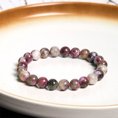 Bracelet d'équilibre en tourmaline fleur de prunier Foviel