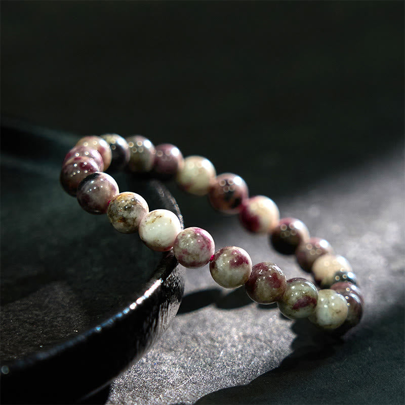 Bracelet d'équilibre en tourmaline fleur de prunier Foviel