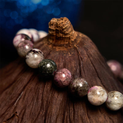 Bracelet d'équilibre en tourmaline fleur de prunier Foviel