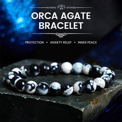 Foviel Orca Achat Schutzarmband