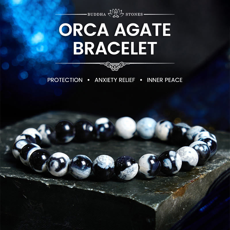 Foviel Orca Achat Schutzarmband
