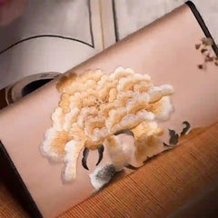 Sac à main portefeuille long de shopping Foviel Peony Flower Su Embroidery Journey