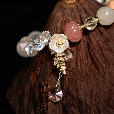Foviel Blau Kristall Amethyst Sun Stone grüner Aventurin spirituell Armband