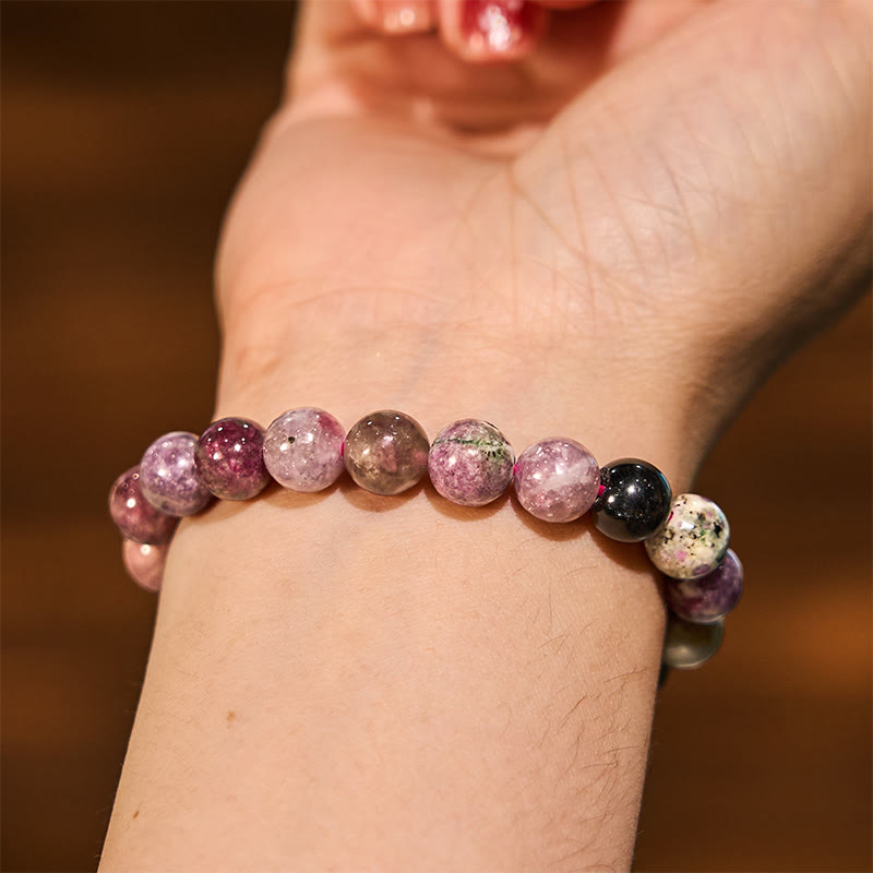 Bracelet positif en tourmaline arc-en-ciel Foviel