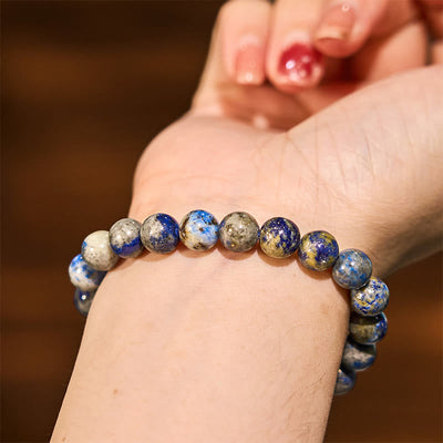 Buddha Stone Lazurite Self Care Positive Bracelet - image 4