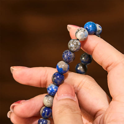Buddha Stone Lazurite Self Care Positive Bracelet - image 5