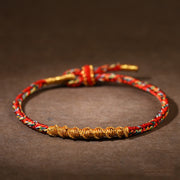 Foviel Handmade Chinese Zodiac Luck Strength Braided Rope Bracelet
