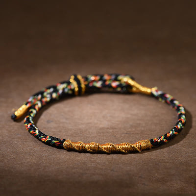 Buddha Stones Handmade Chinese Zodiac Luck Strength Braided Rope Bracelet - Black-Rooster(Wrist Circumference 14-17cm) - image 14