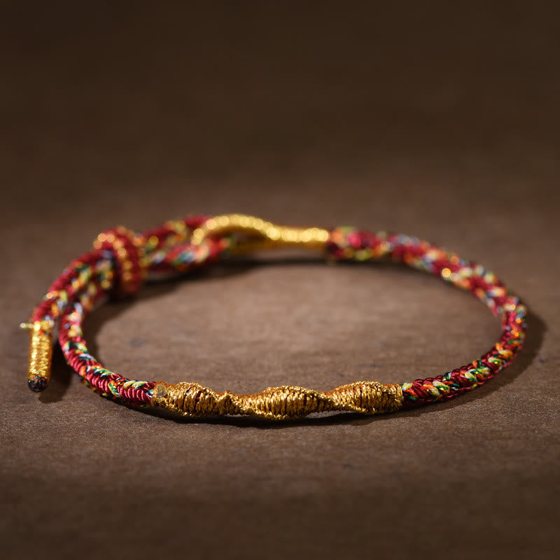 Buddha Stones Handmade Chinese Zodiac Luck Strength Braided Rope Bracelet - Dark Red-Dog/Pig(Wrist Circumference 14-17cm) - image 15