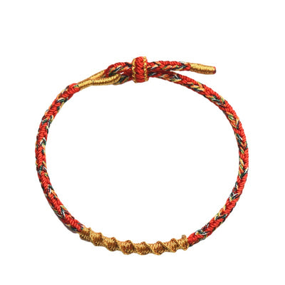Buddha Stones Handmade Chinese Zodiac Luck Strength Braided Rope Bracelet - image 2