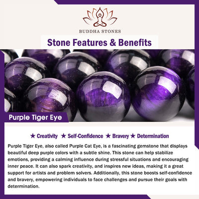 Foviel Purple Tiger Eye Creativity Bracelet