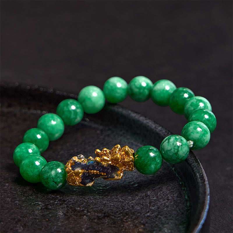 Foviel FengShui PiXiu Jade Schutz Armband