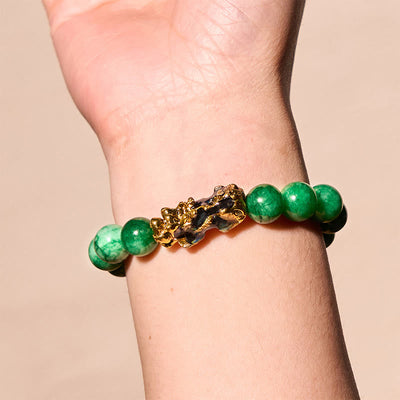 Bracelet de protection en jade PiXiu Feng Shui Foviel