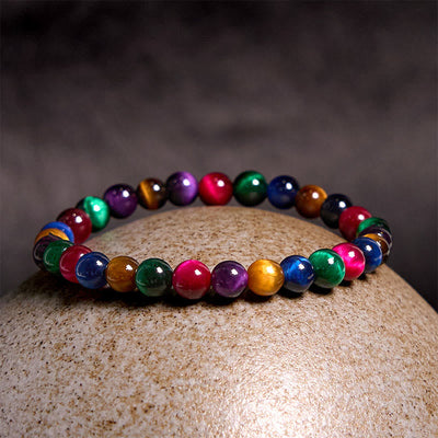 Foviel Tigerauge löst Mut Armband