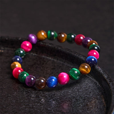 Bracelet Foviel en œil de tigre, résolution et courage