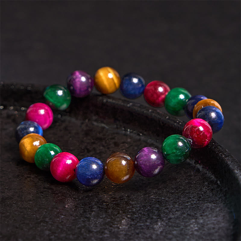 Bracelet Foviel en œil de tigre, résolution et courage
