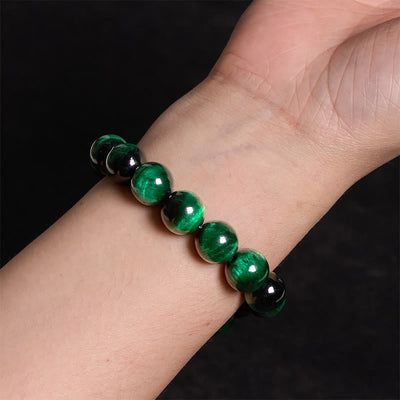 Bracelet de guérison énergétique Foviel en œil de tigre