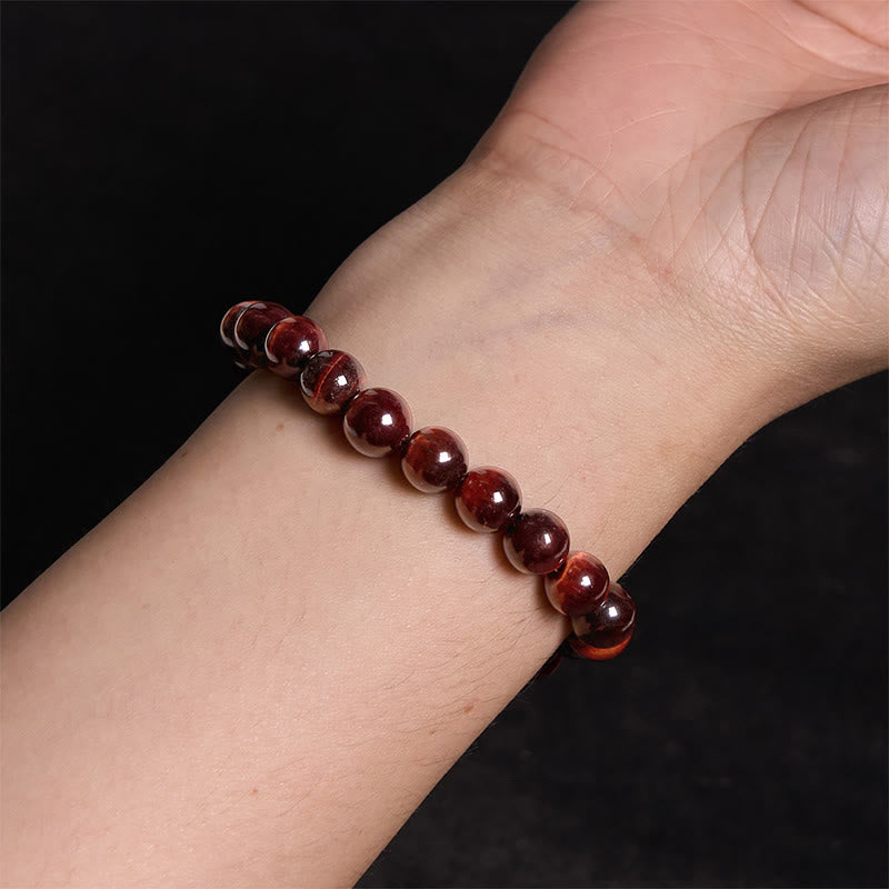 Foviel Natural Tiger Eye Healing Bead Bracelet