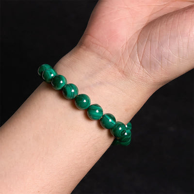 Bracelet de protection et de sérénité en malachite naturelle Foviel