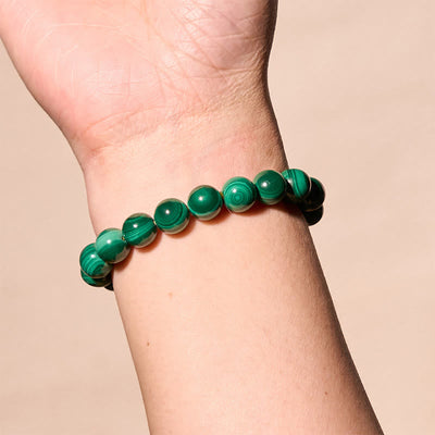 Foviel Natürliche Malachit Schutz Ruhe Armband