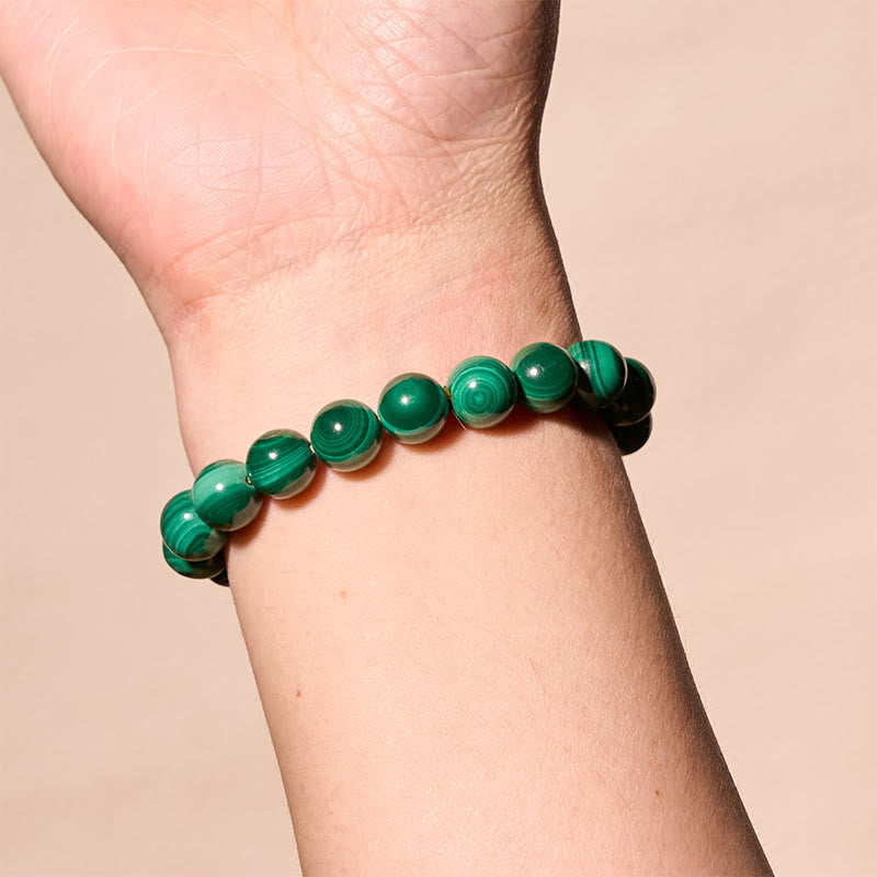 Foviel Natürliche Malachit Schutz Ruhe Armband