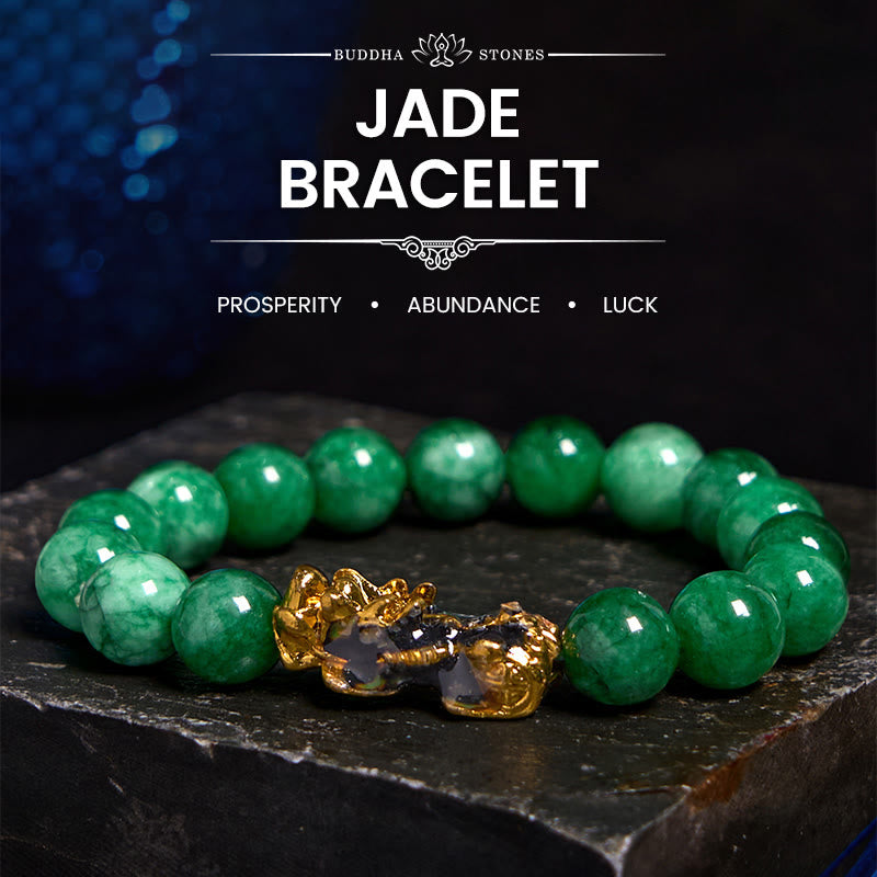 Foviel FengShui PiXiu Jade Schutz Armband