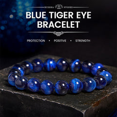 Foviel Blue Tiger Eye Protection Bracelet