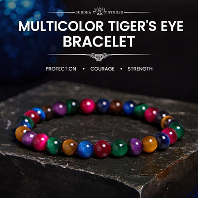 Bracelet Foviel en œil de tigre, résolution et courage