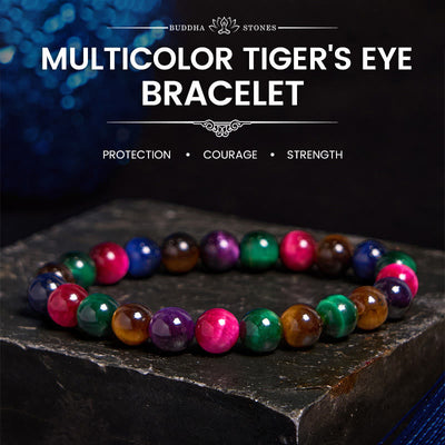 Bracelet Foviel en œil de tigre, résolution et courage