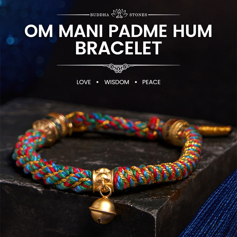 Foviel Tibetische Om Mani Padme Hum Geschnitzte Zakiram Göttin des Reichtums Charm Amulett Armband
