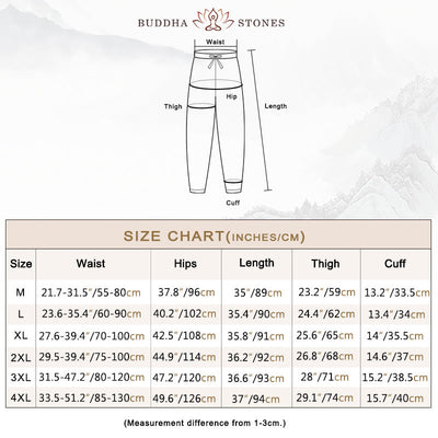 Buddha Stones Casual Women's Cotton Drawstring Harem Pants With Pockets - image 4