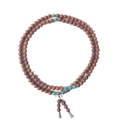 Buddha Stones 108 Mala Beads Bian Stone Healing Bracelet - image 4