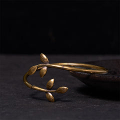 Foviel Glücks Clover Kupfer Messing Heilendes Armband