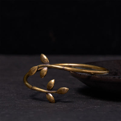 Foviel Glücks Clover Kupfer Messing Heilendes Armband