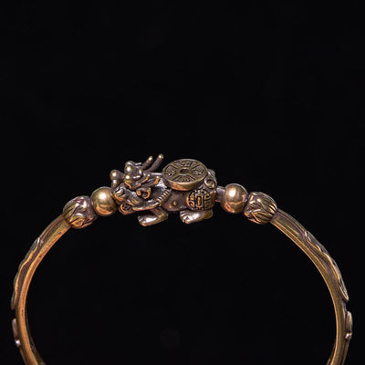 Foviel Pi Xiu tragenden Münz Ingot Kupfer Messing Glück Reichtum Armband Verwirrtheit