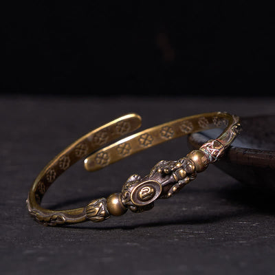 Foviel Pi Xiu tragenden Münz Ingot Kupfer Messing Glück Reichtum Armband Verwirrtheit