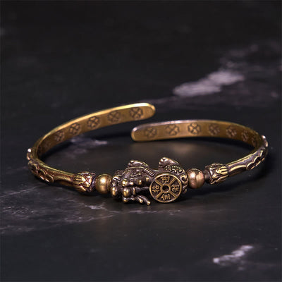 Foviel Pi Xiu tragenden Münz Ingot Kupfer Messing Glück Reichtum Armband Verwirrtheit