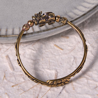 Foviel Pi Xiu tragenden Münz Ingot Kupfer Messing Glück Reichtum Armband Verwirrtheit
